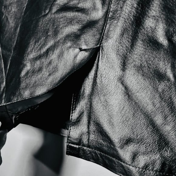 Chadwicks of Boston Black Leather Mini Skirt Womens 4P NWT - Picture 8 of 9